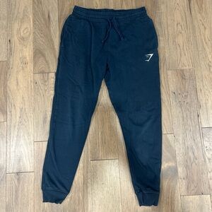 size small gymshark joggers navy